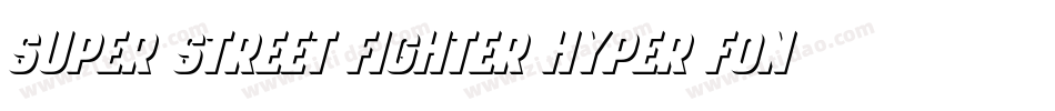 Super Street Fighter Hyper Fonting字体转换